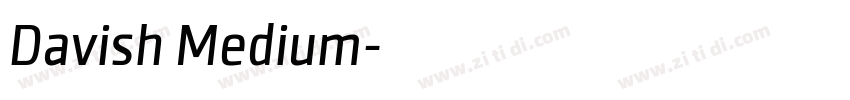 Davish Medium字体转换